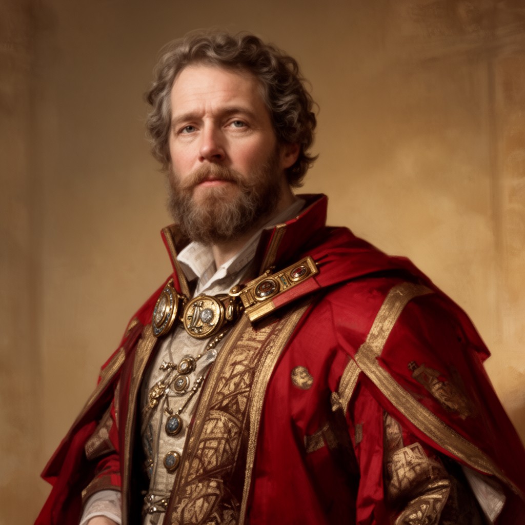 AI-generated illustration of “Lord of Parliament” instead of “Baron”