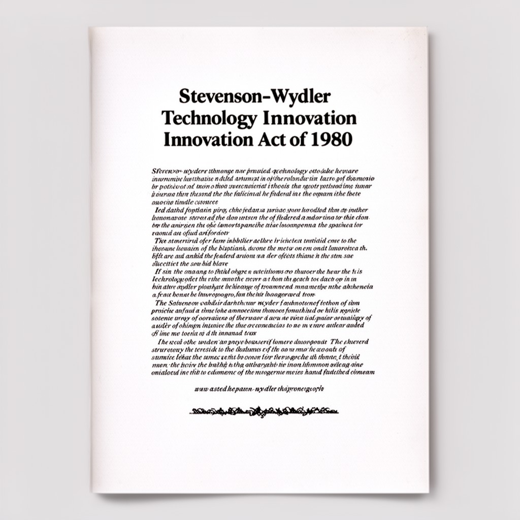 AI-generated illustration of Stevenson-Wydler Technology Innovation Act of 1980