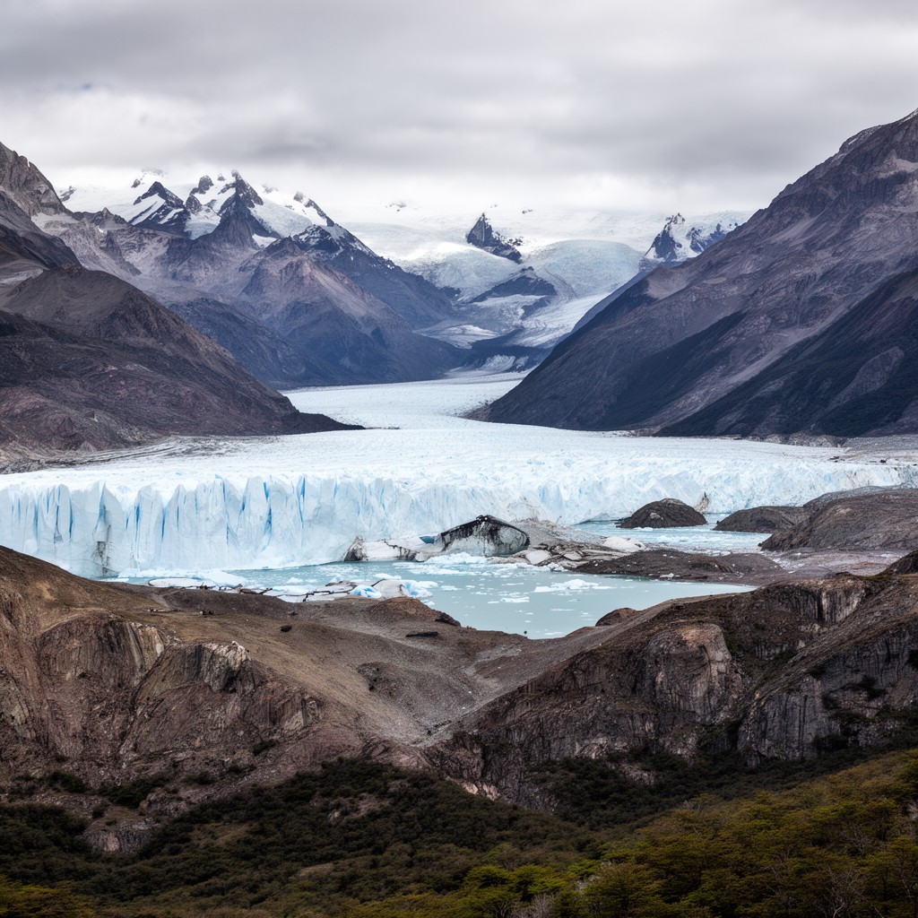 AI-generated illustration of Los Glaciares National Park