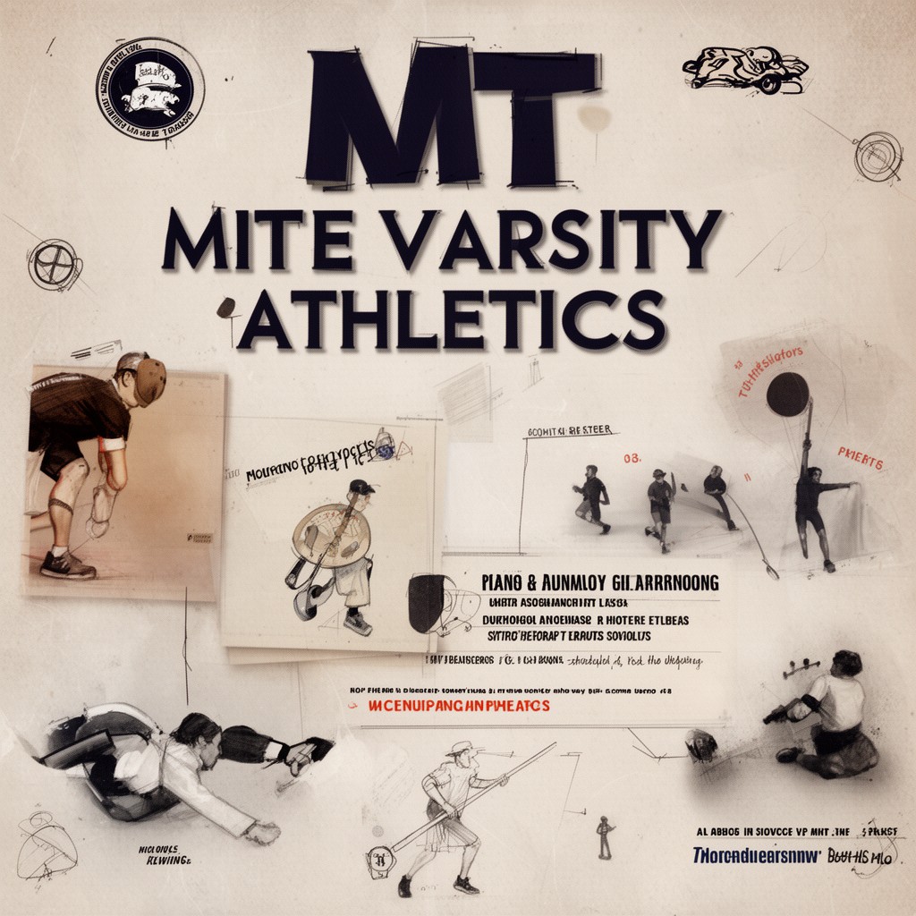AI-generated illustration of MIT Varsity Athletics program