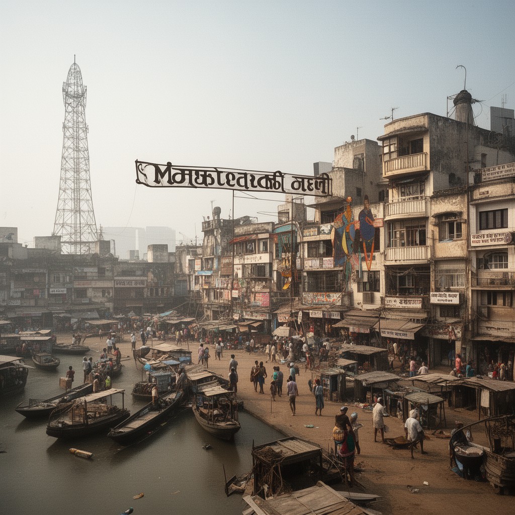 AI-generated illustration of Mumbai English