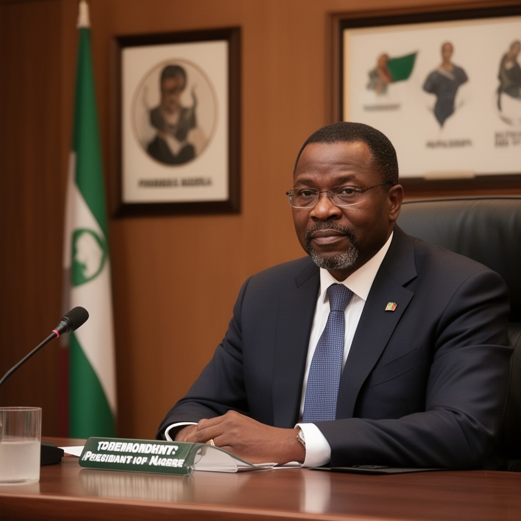 AI-generated illustration of President of Nigeria
