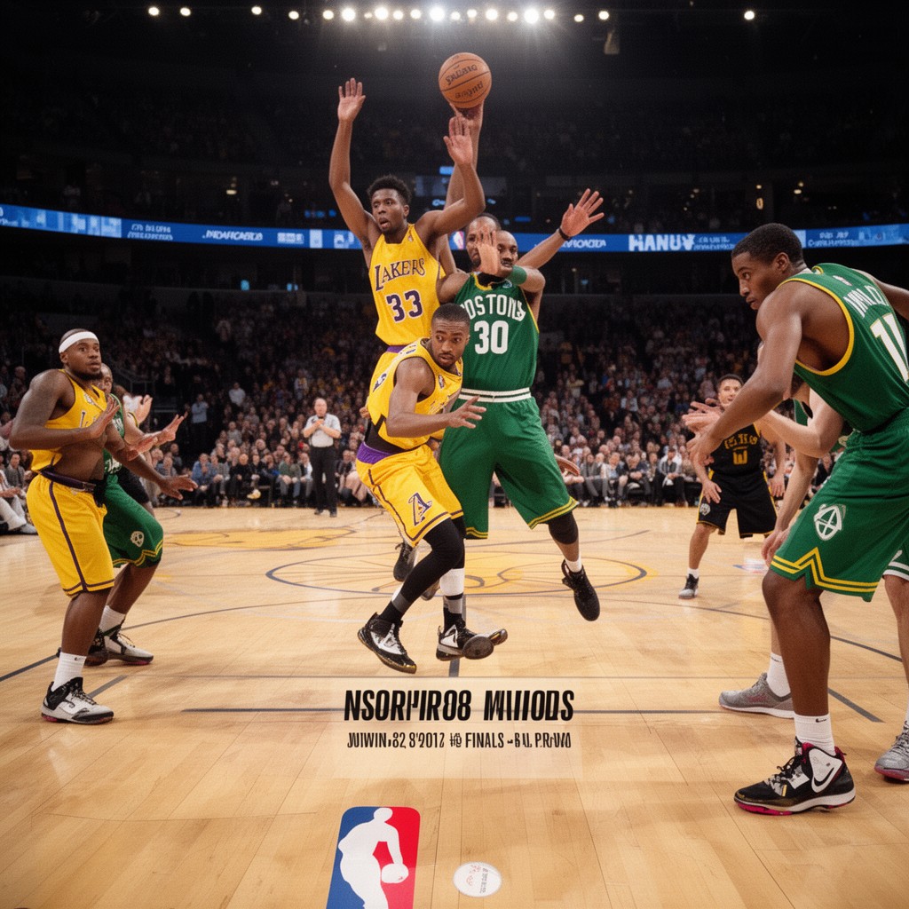 AI-generated illustration of 2008 NBA Finals