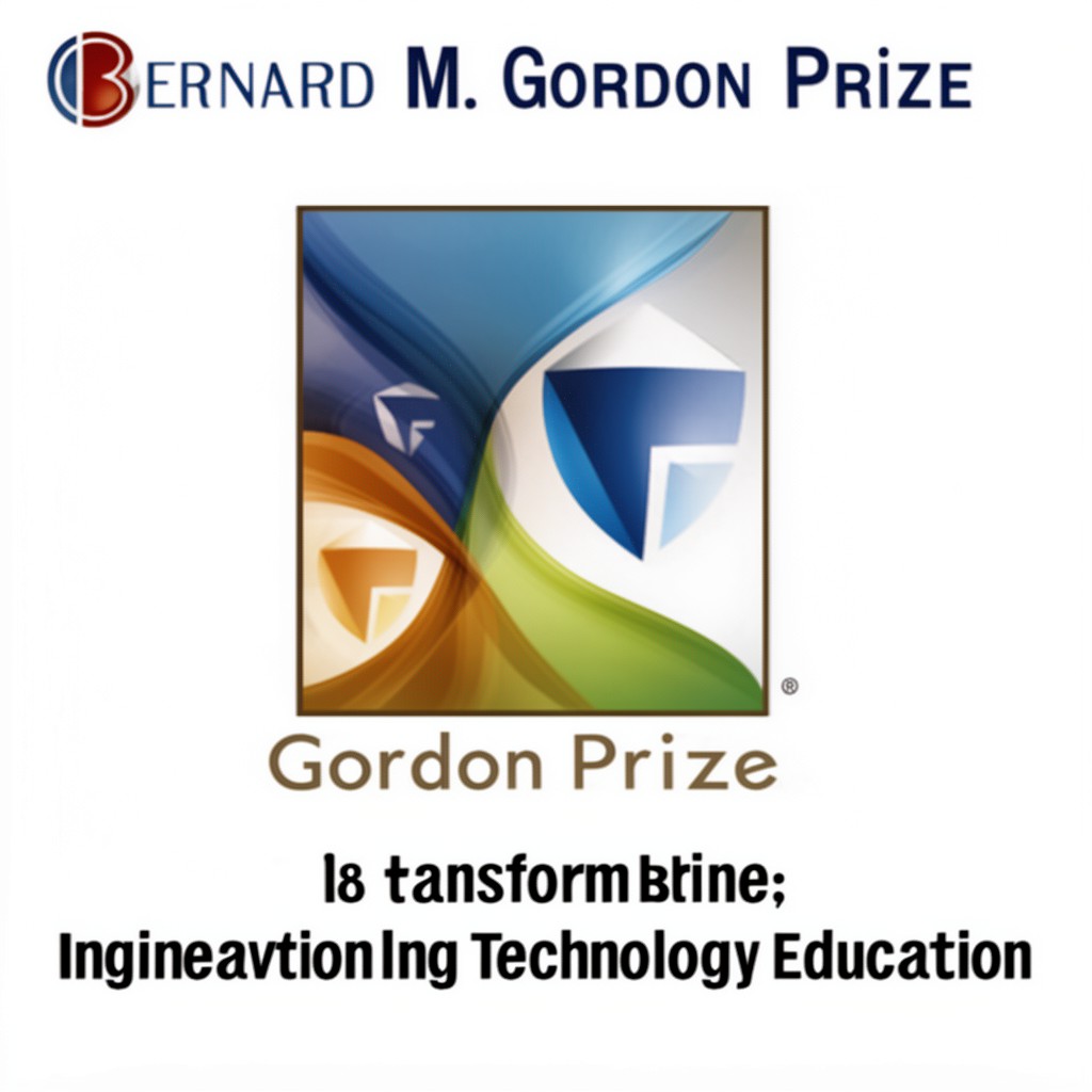 AI-generated illustration of Bernard M. Gordon Prize for Innovation in Engineering and Technology Education
