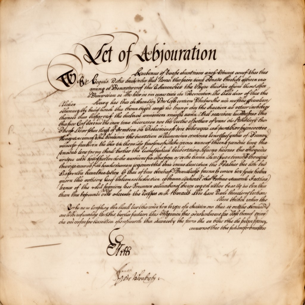 AI-generated illustration of Act of Abjuration