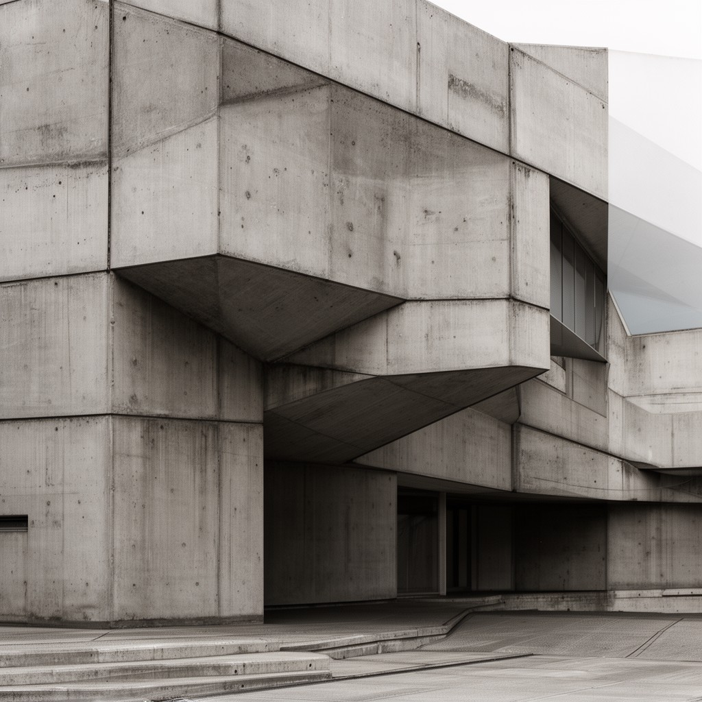 AI-generated illustration of Brutalism
