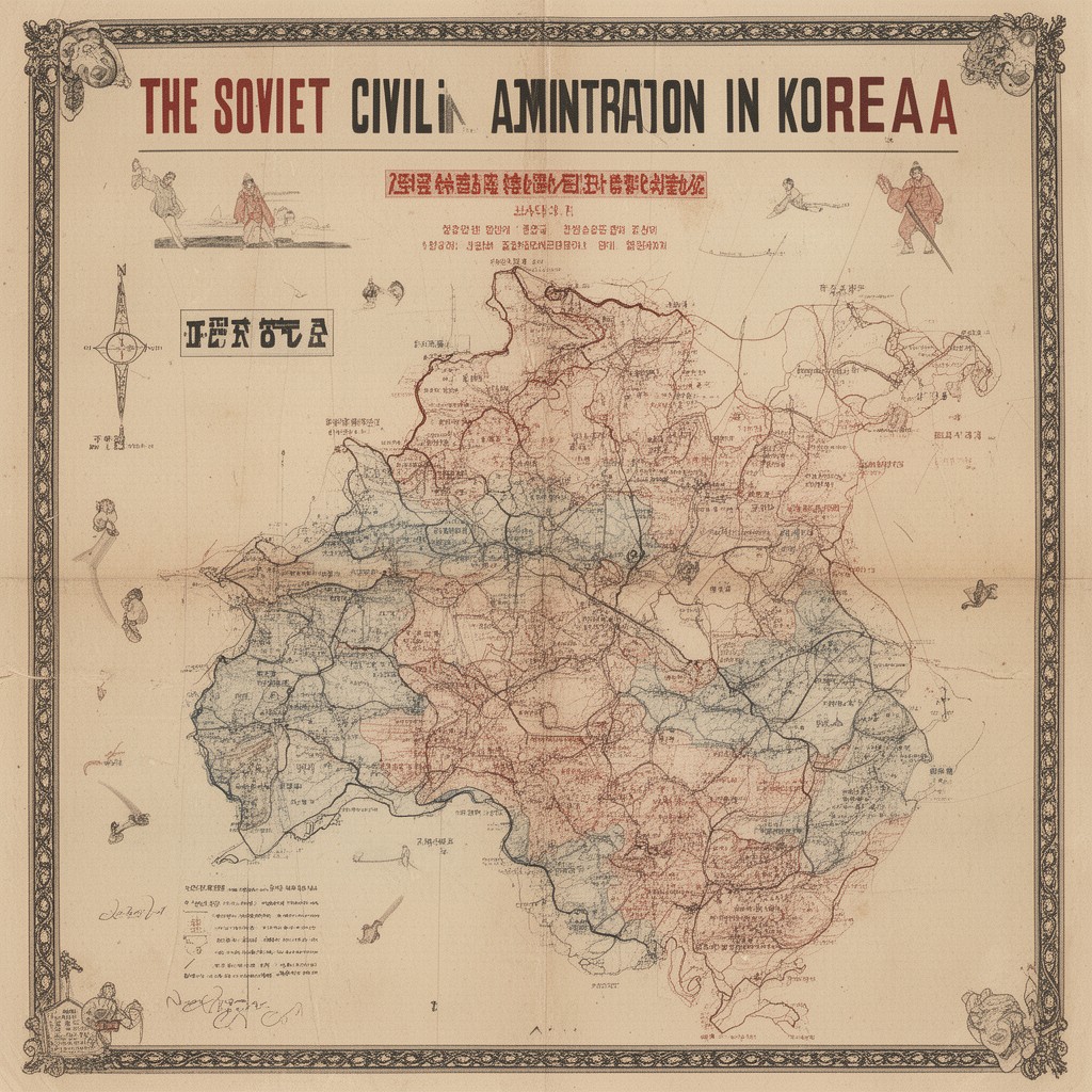 AI-generated illustration of Soviet Civil Administration in Korea