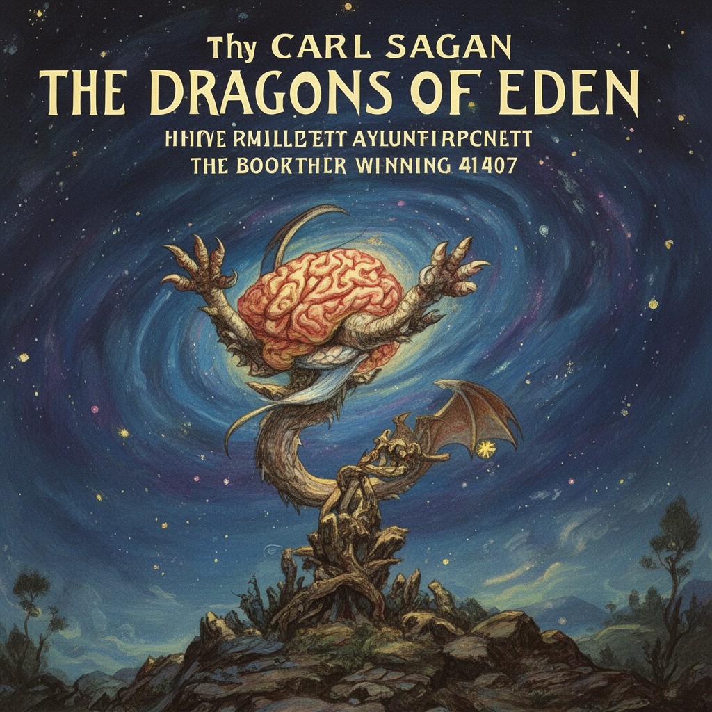 AI-generated illustration of The Dragons of Eden