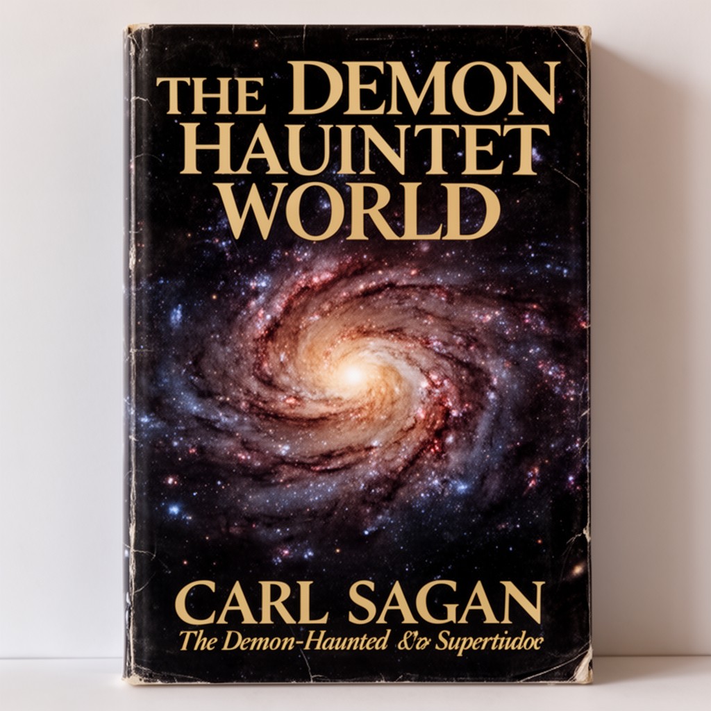 AI-generated illustration of The Demon-Haunted World