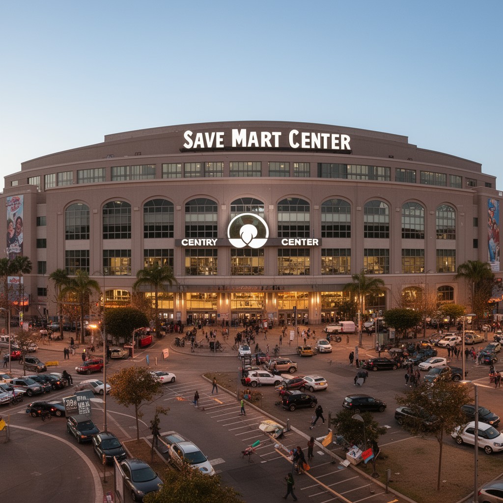 AI-generated illustration of Save Mart Center