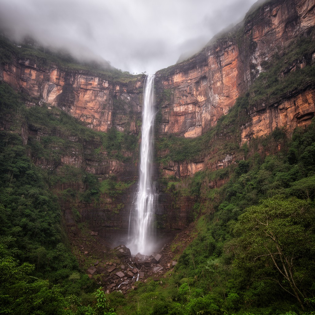AI-generated illustration of Angel Falls