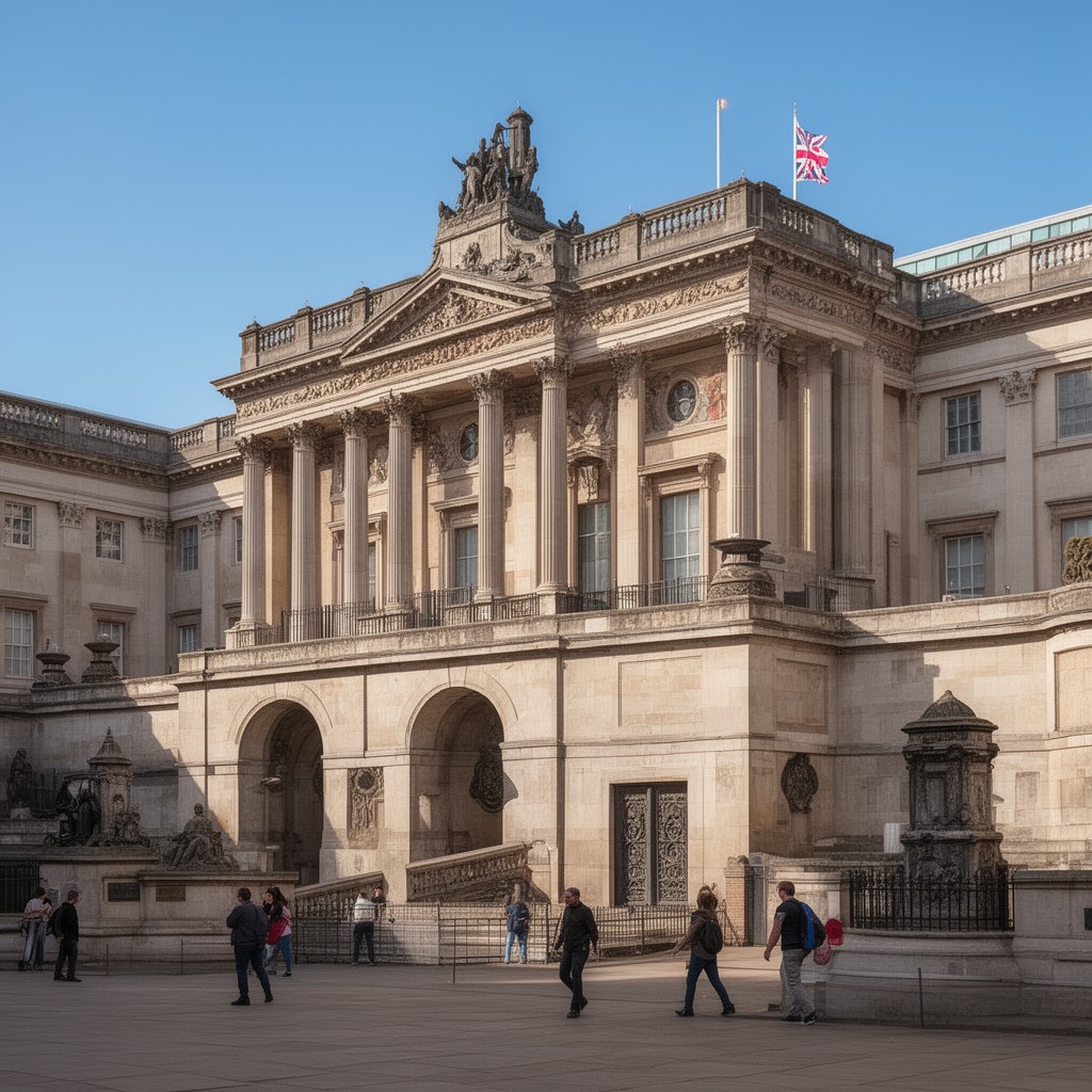 AI-generated illustration of British Museum