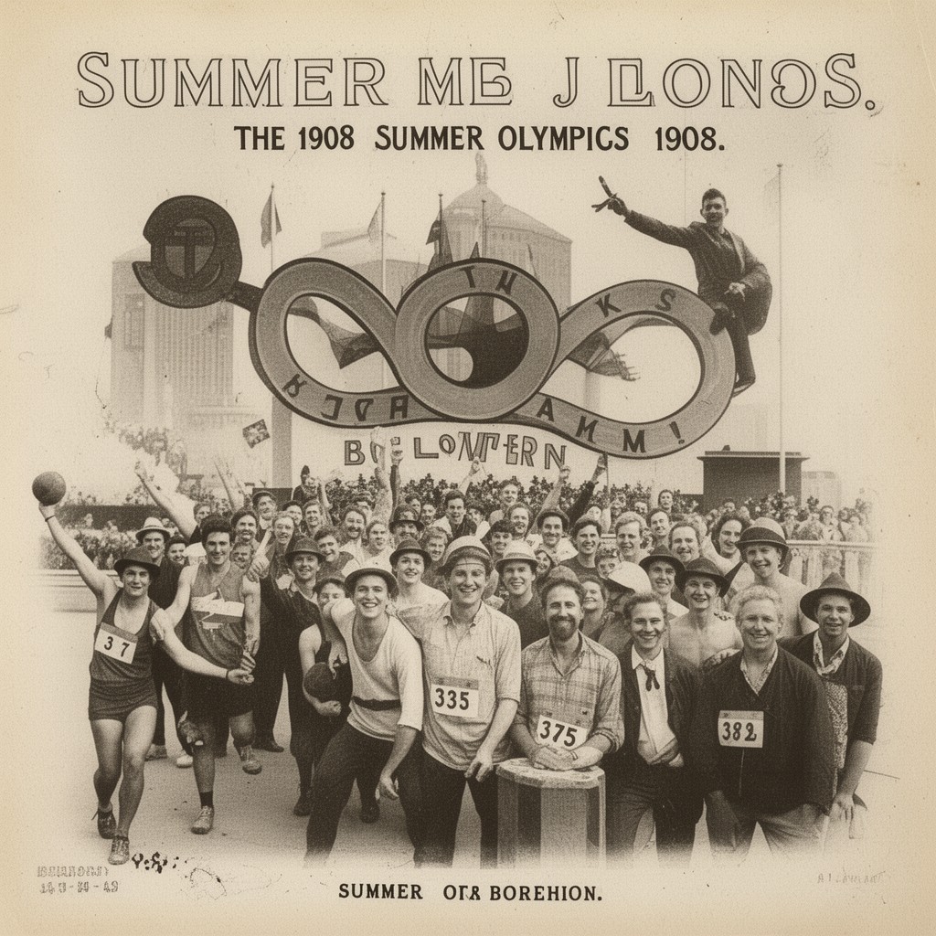 AI-generated illustration of Summer Olympics 1908