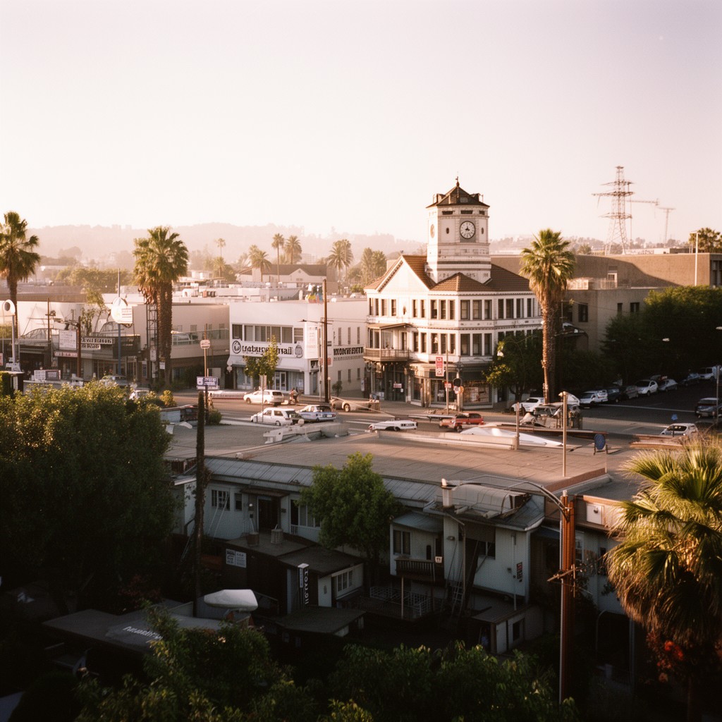 AI-generated illustration of Whittier, California, United States