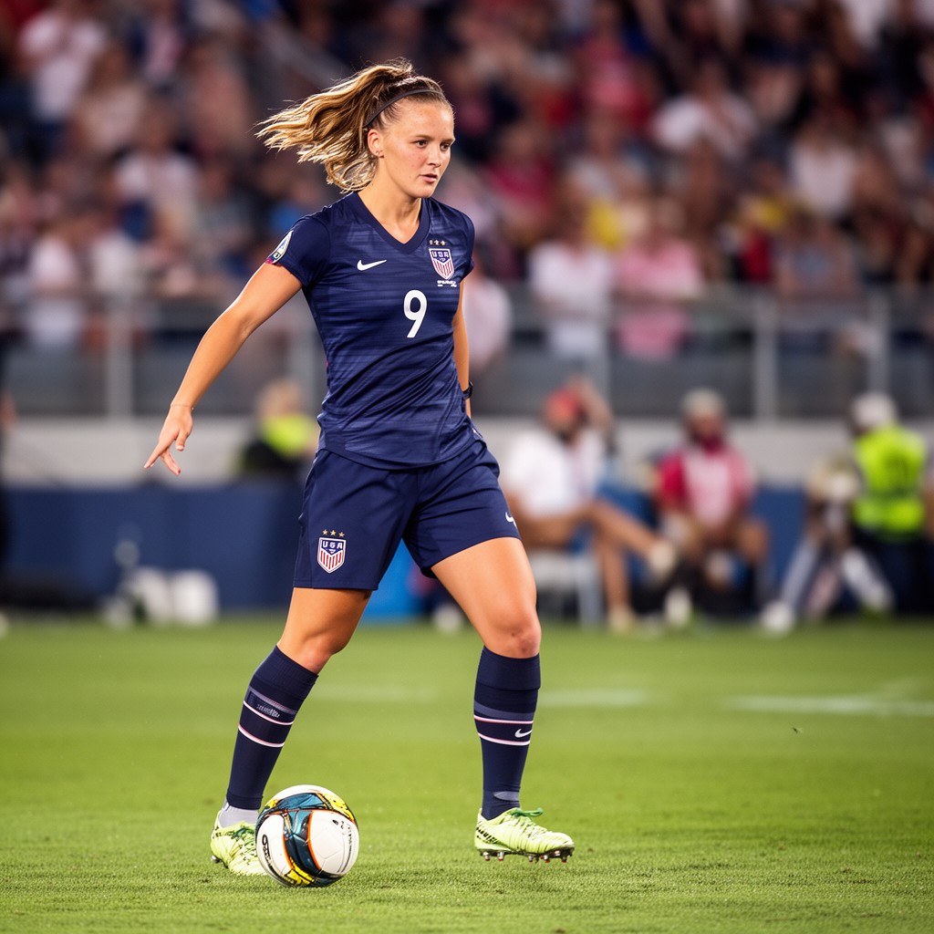 AI-generated illustration of Tobin Heath