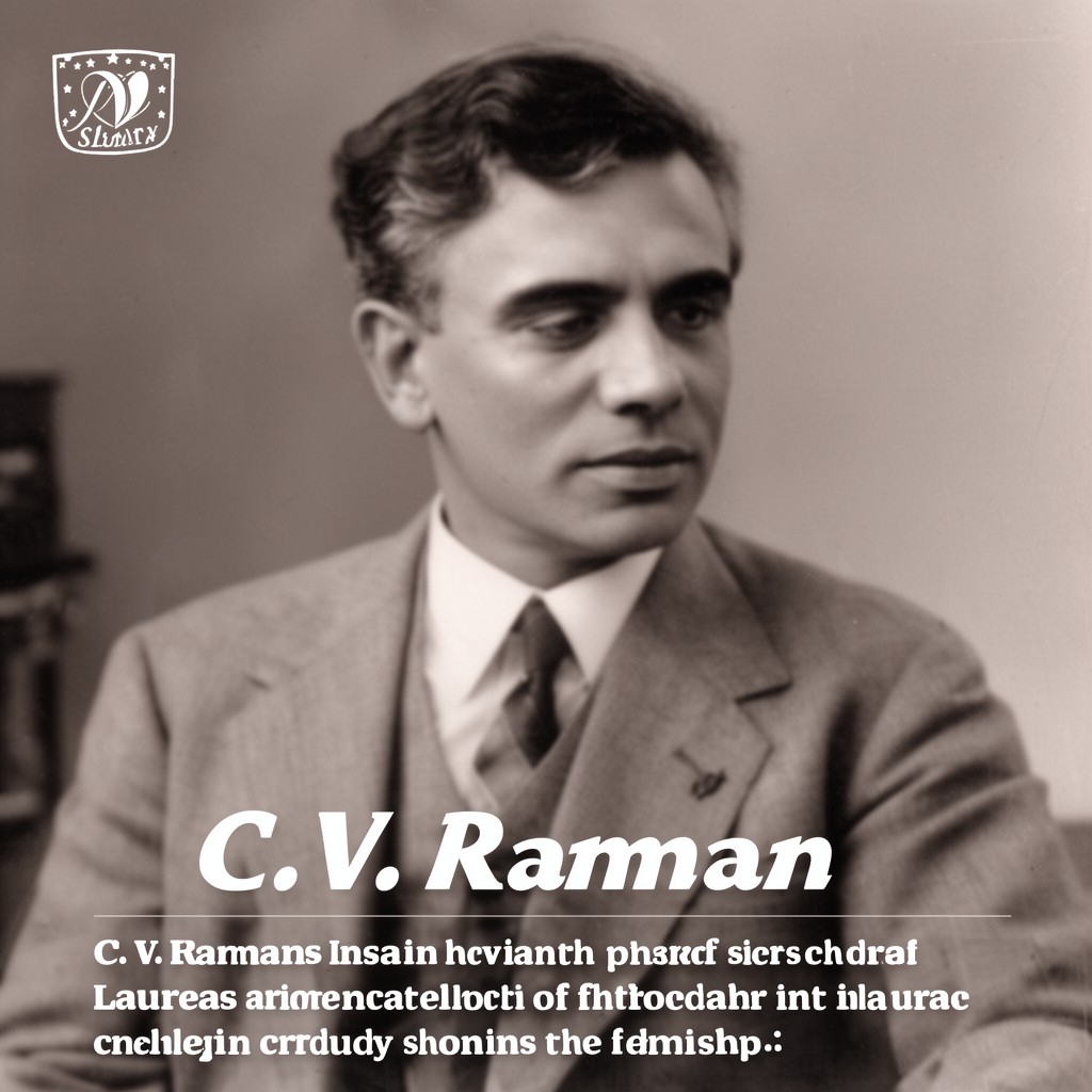 AI-generated illustration of C. V. Raman