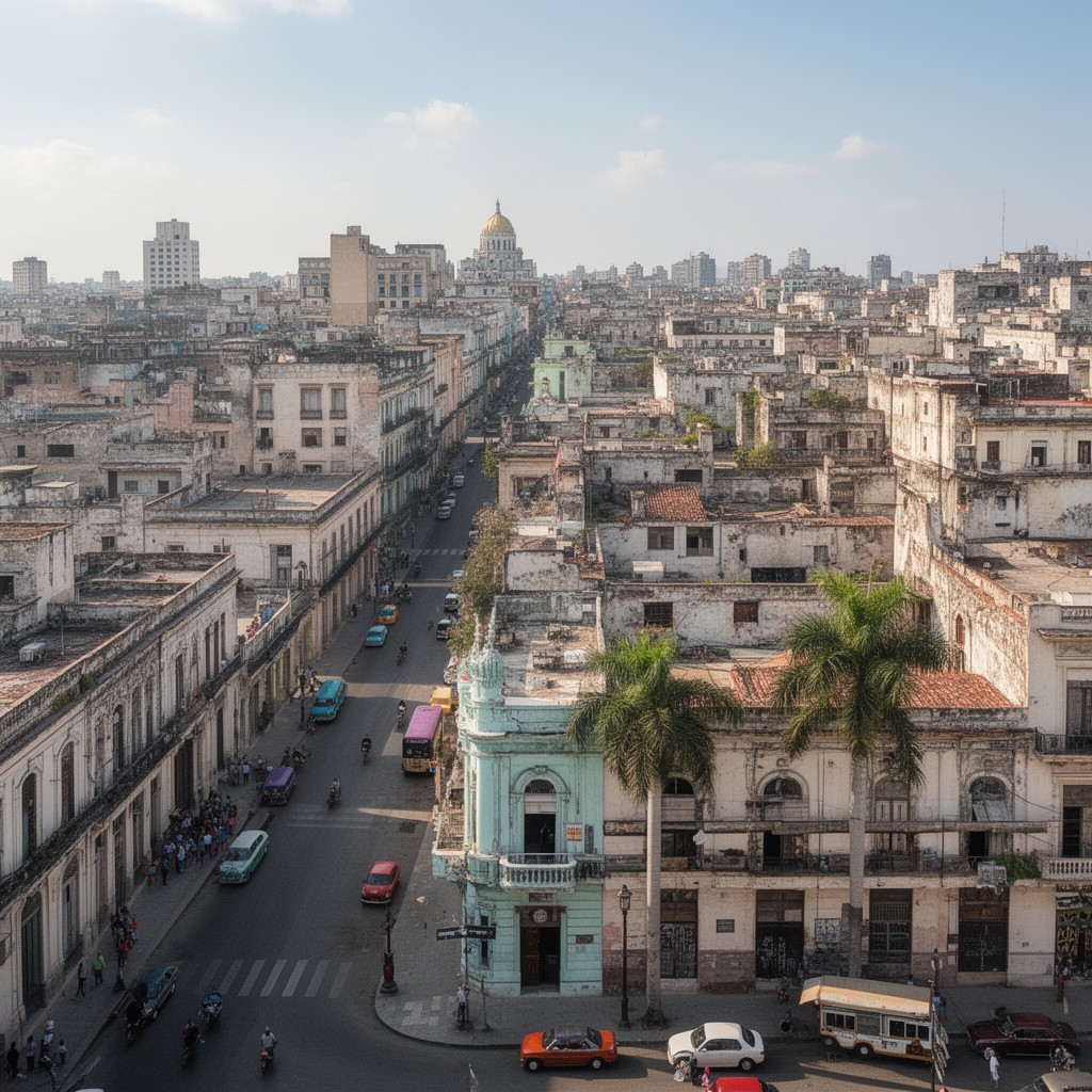 AI-generated illustration of Cerro district of Havana