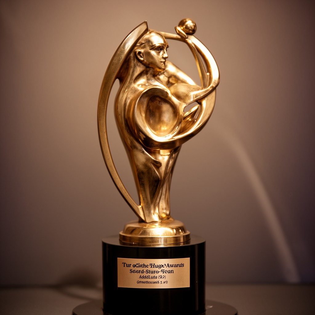 AI-generated illustration of Hugo Award