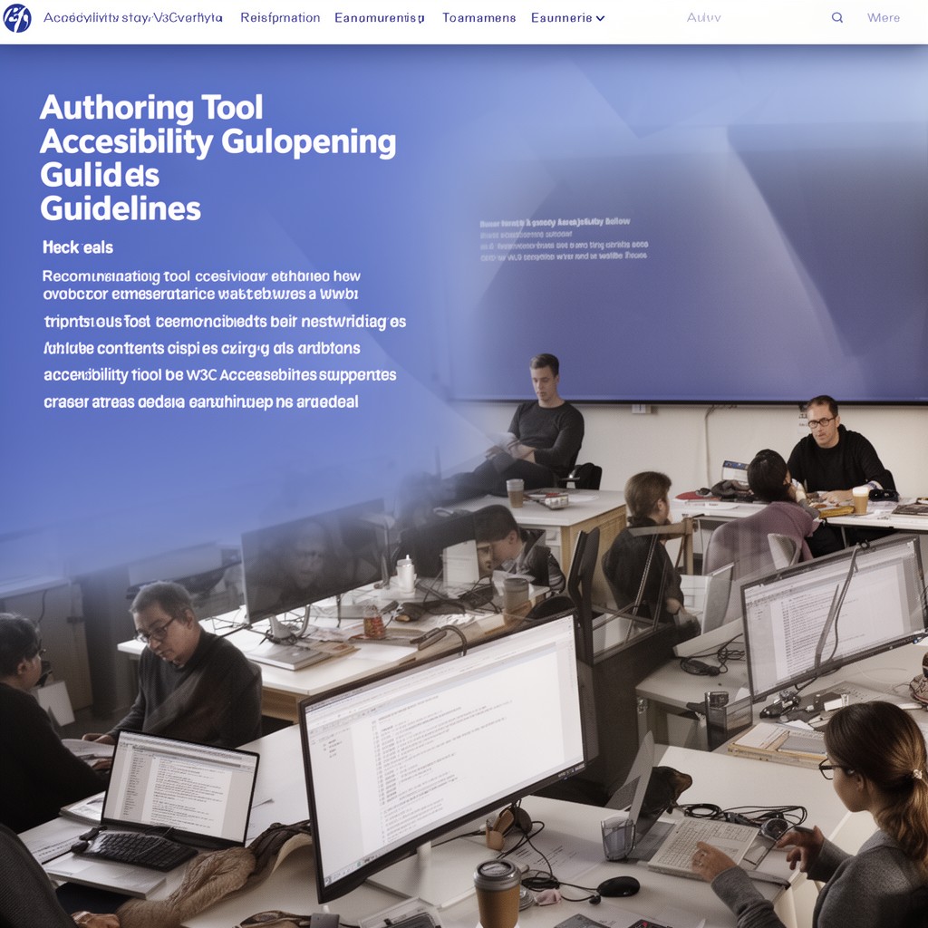 AI-generated illustration of Authoring Tool Accessibility Guidelines