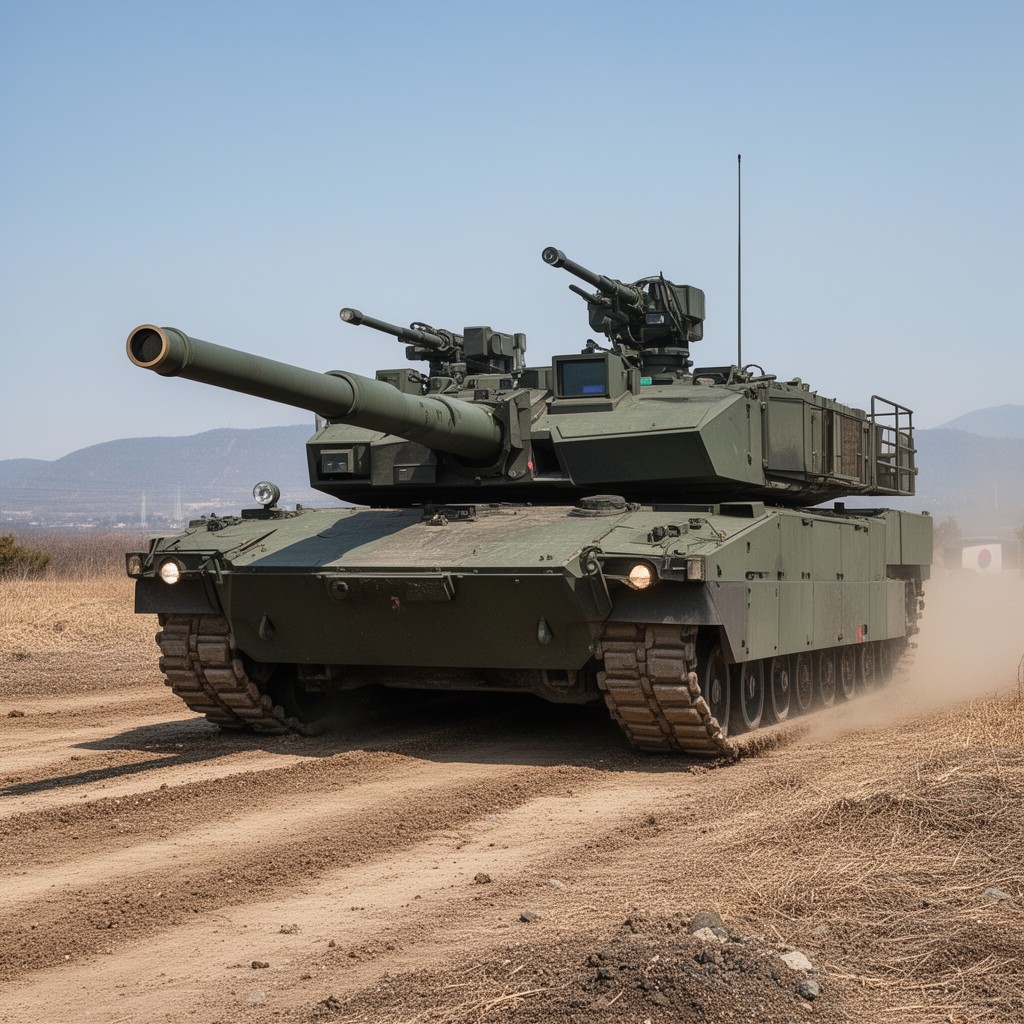 AI-generated illustration of K9 Thunder self-propelled howitzer