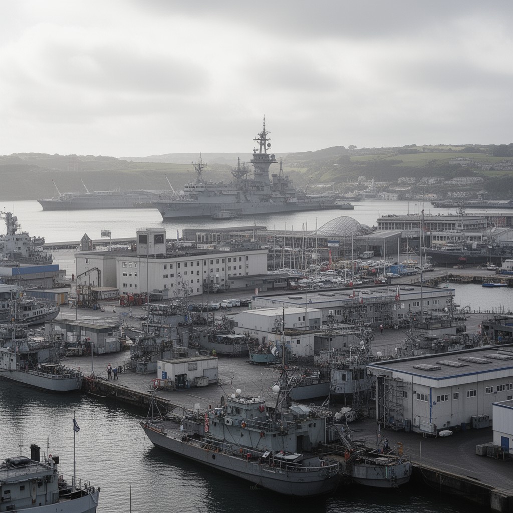 AI-generated illustration of HMNB Devonport