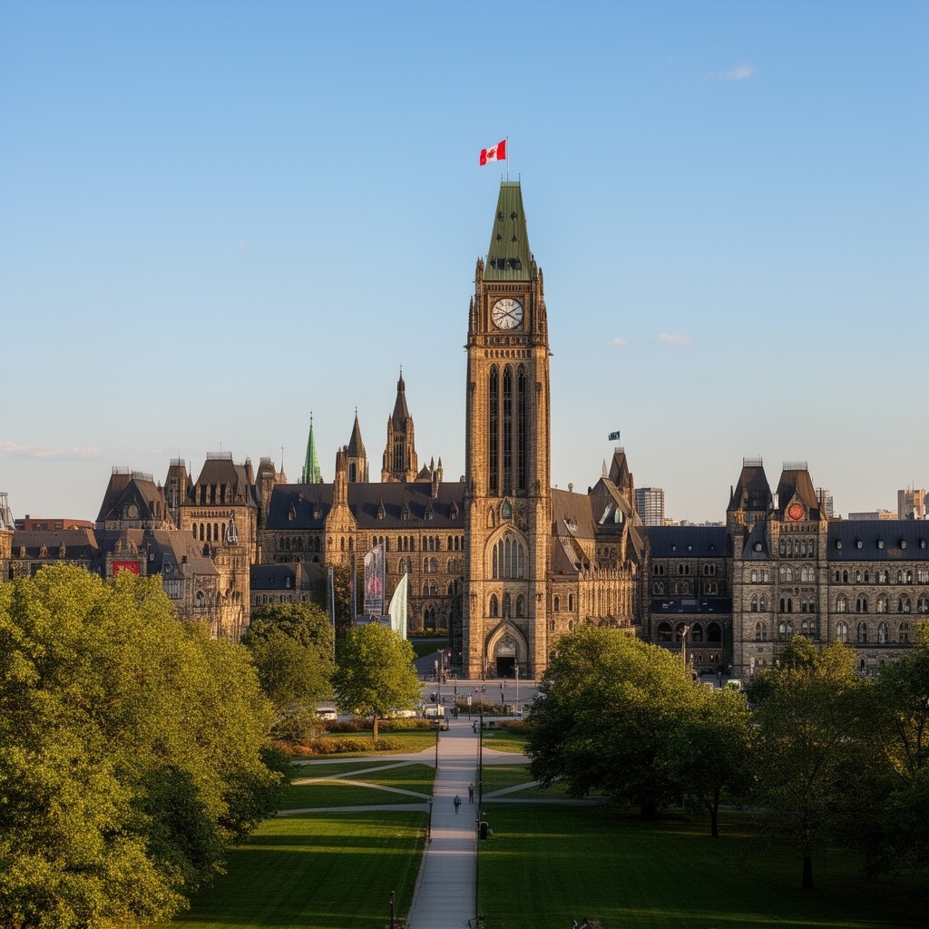 AI-generated illustration of Parliament Hill