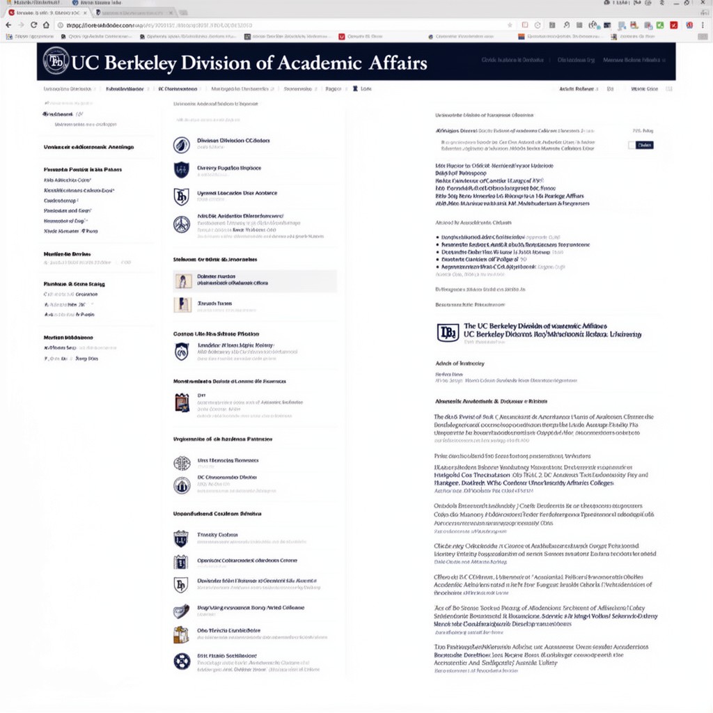AI-generated illustration of UC Berkeley Division of Academic Affairs