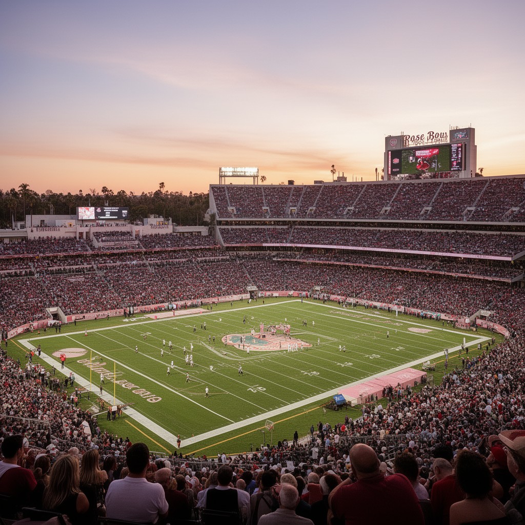 AI-generated illustration of Rose Bowl