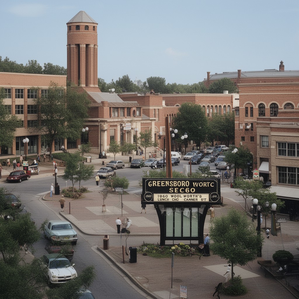AI-generated illustration of Greensboro, North Carolina