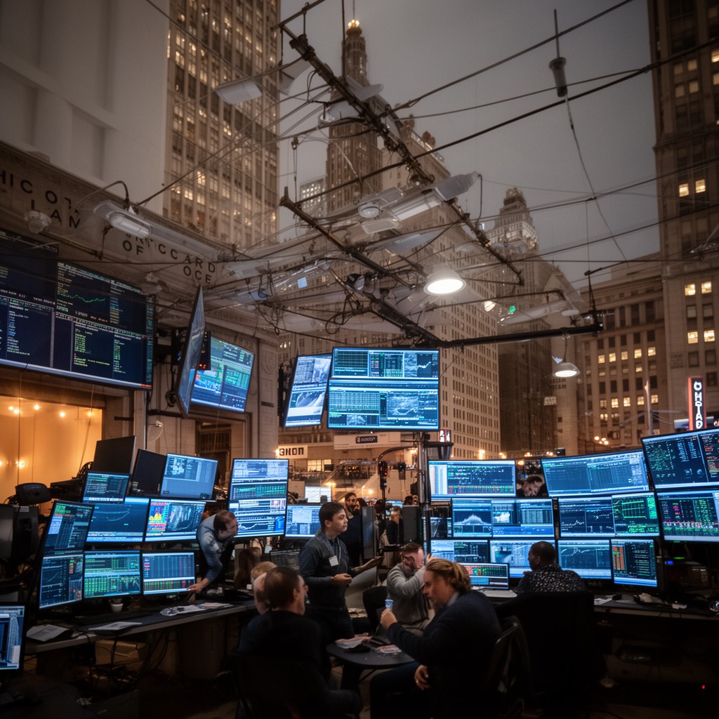 AI-generated illustration of Chicago Board of Trade