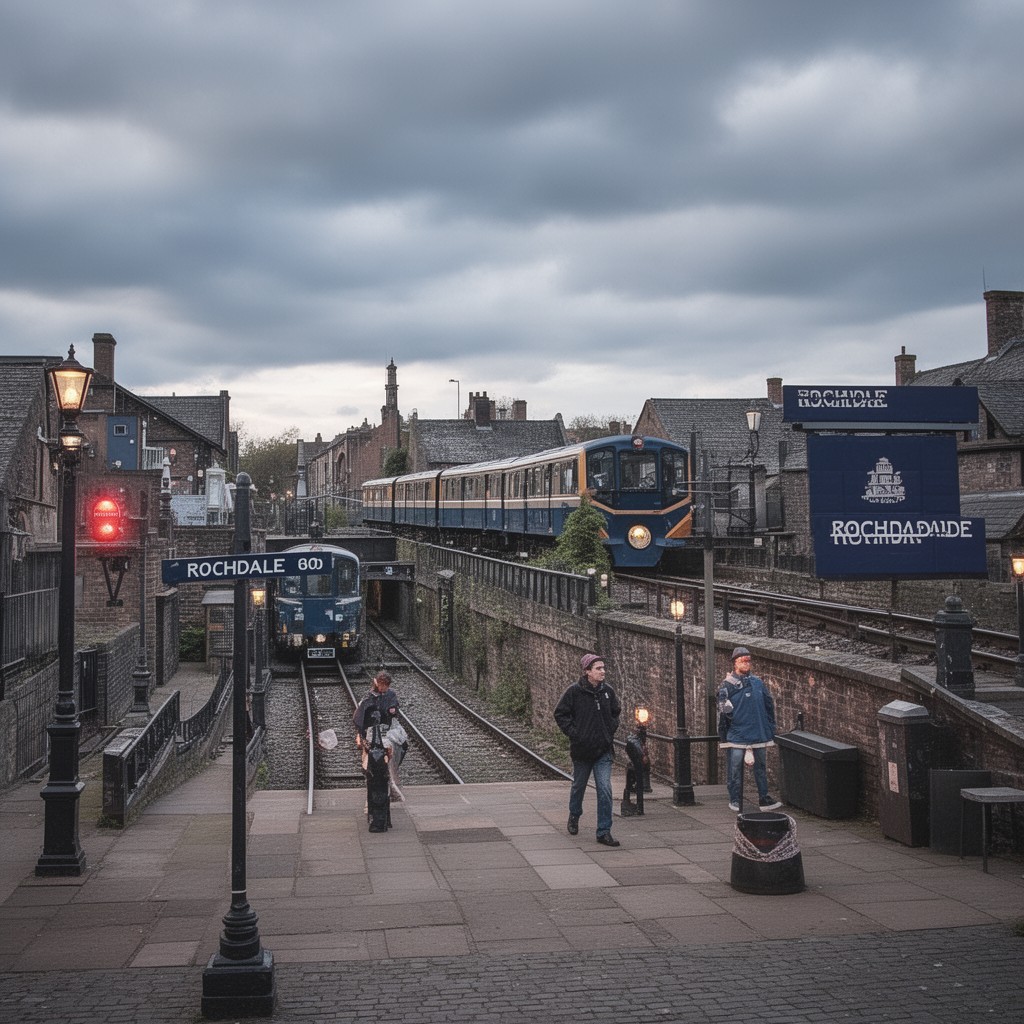AI-generated illustration of Rochdale line