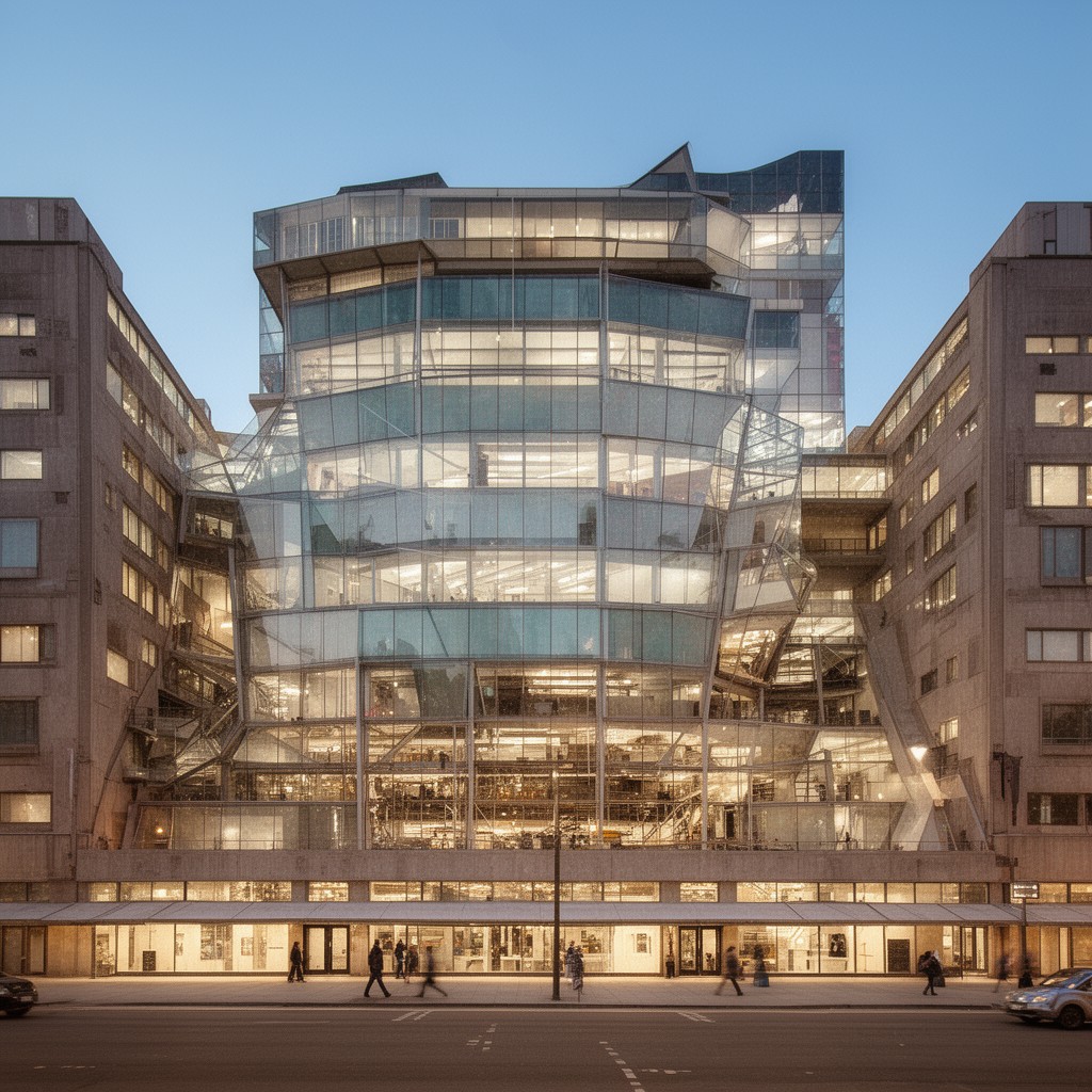 AI-generated illustration of Arup Associates