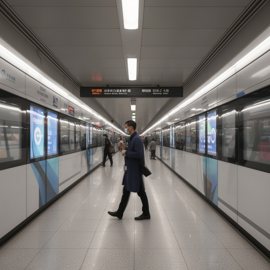 AI-generated illustration of Wuhan Metro