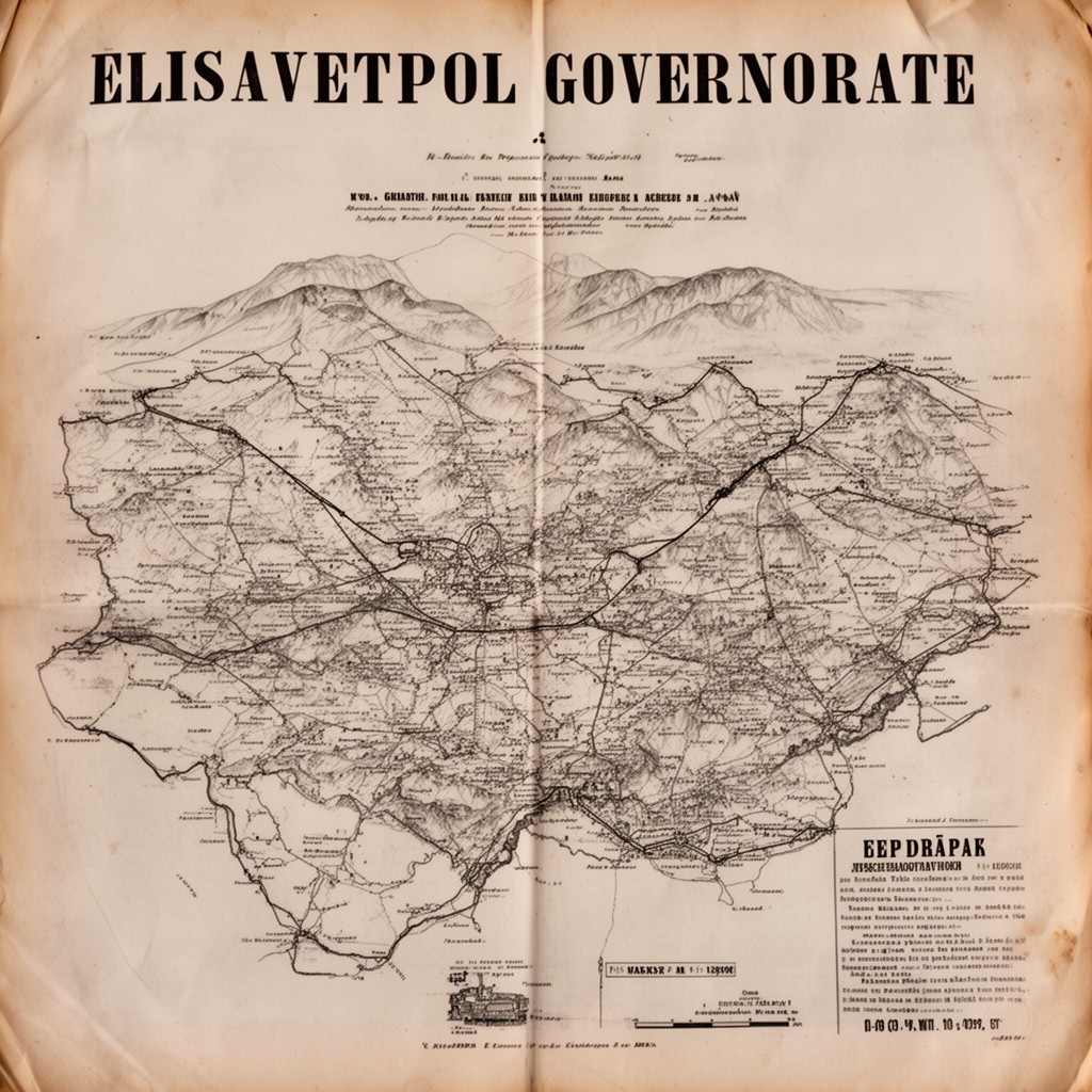 AI-generated illustration of Elisavetpol Governorate