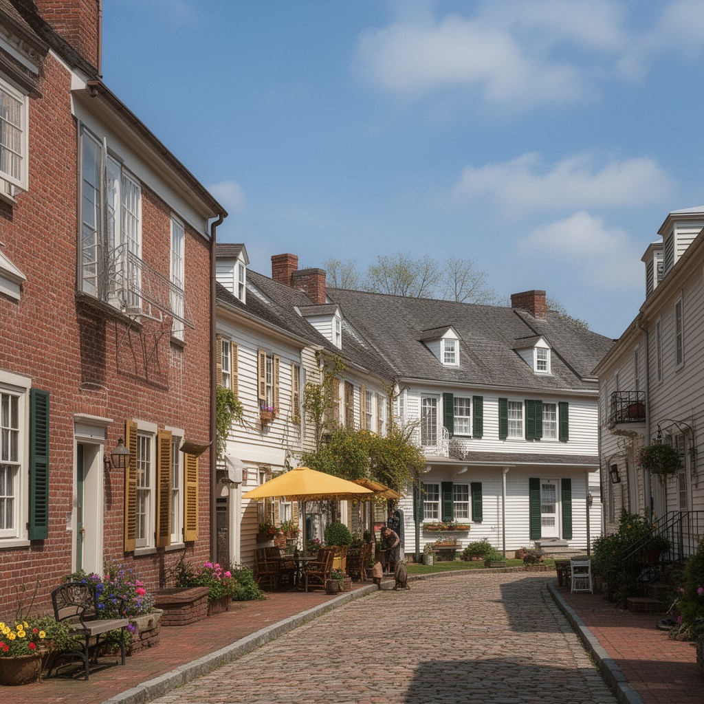 AI-generated illustration of Sandwich Historic District