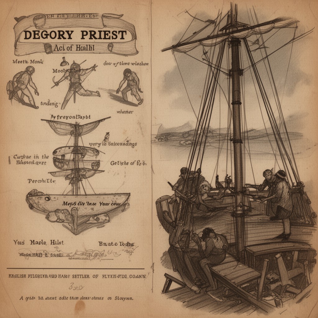 AI-generated illustration of Degory Priest