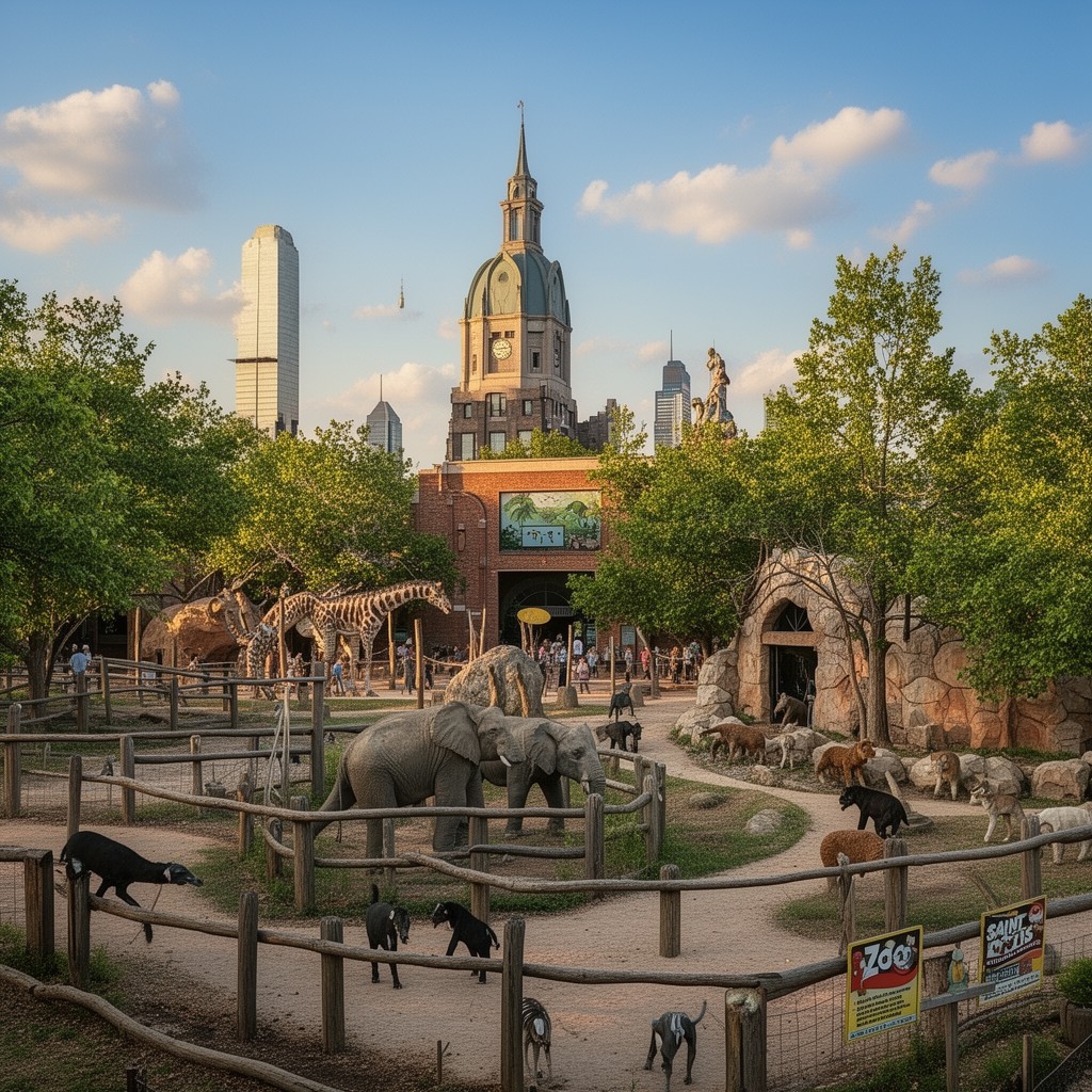 AI-generated illustration of Saint Louis Zoo