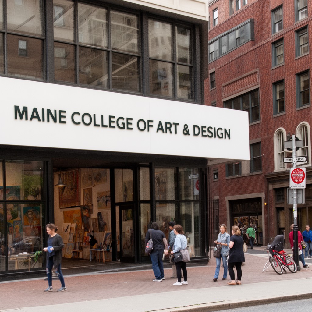 AI-generated illustration of Maine College of Art & Design