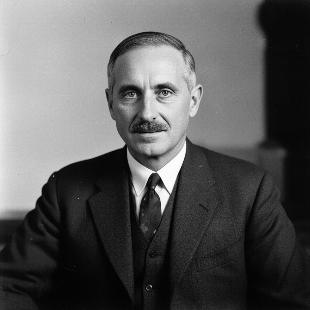 AI-generated illustration of Robert H. Jackson
