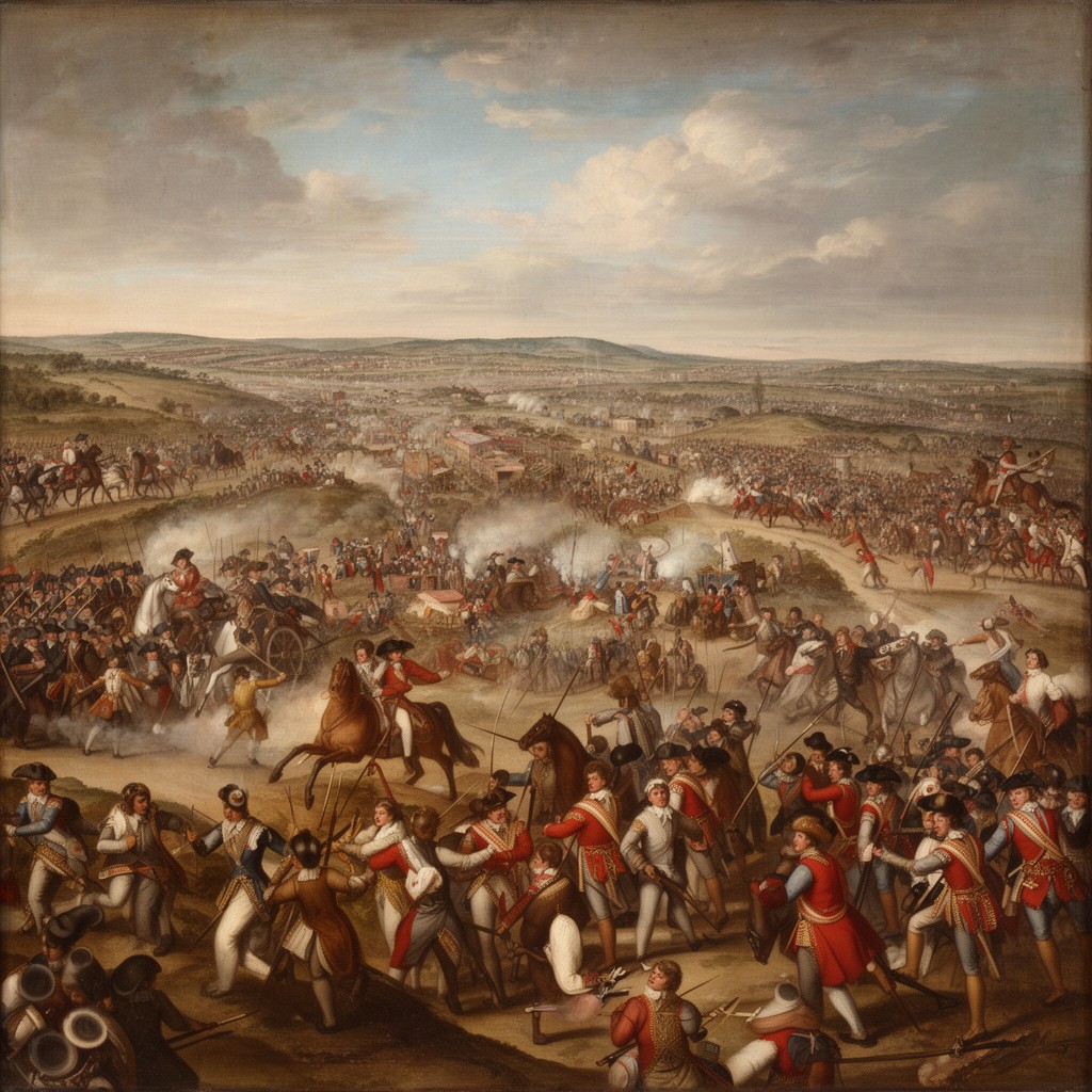 AI-generated illustration of Battle of Blenheim