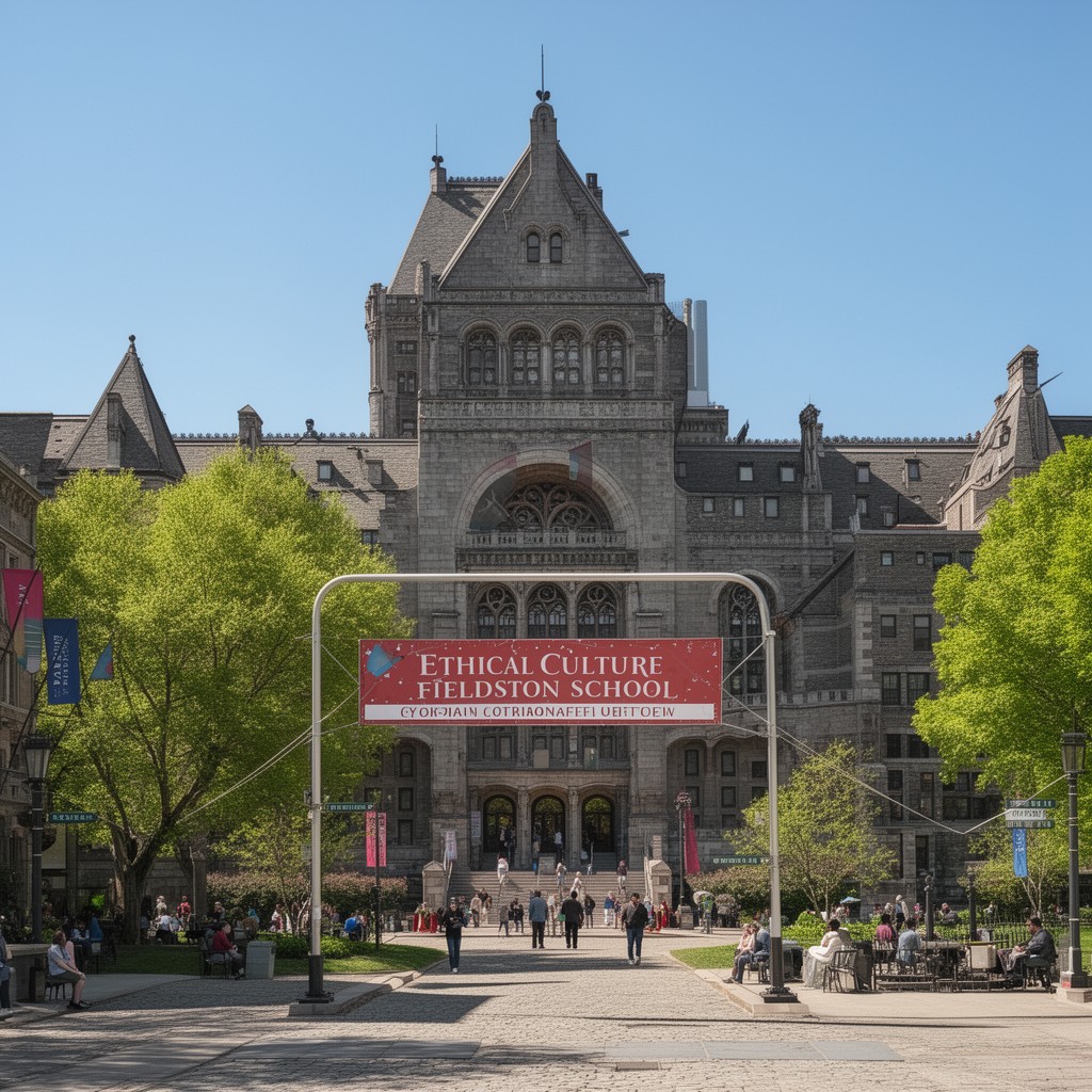 AI-generated illustration of Ethical Culture Fieldston School