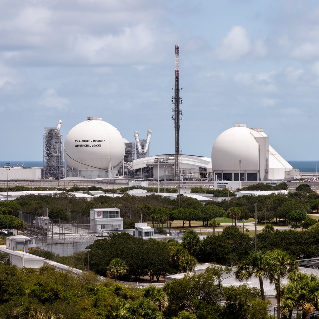 AI-generated illustration of Kennedy Space Center