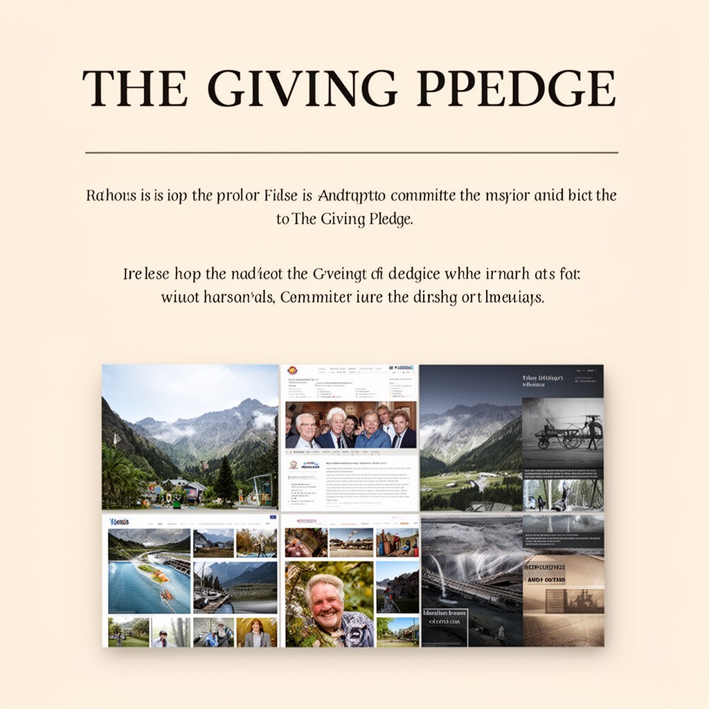 AI-generated illustration of The Giving Pledge