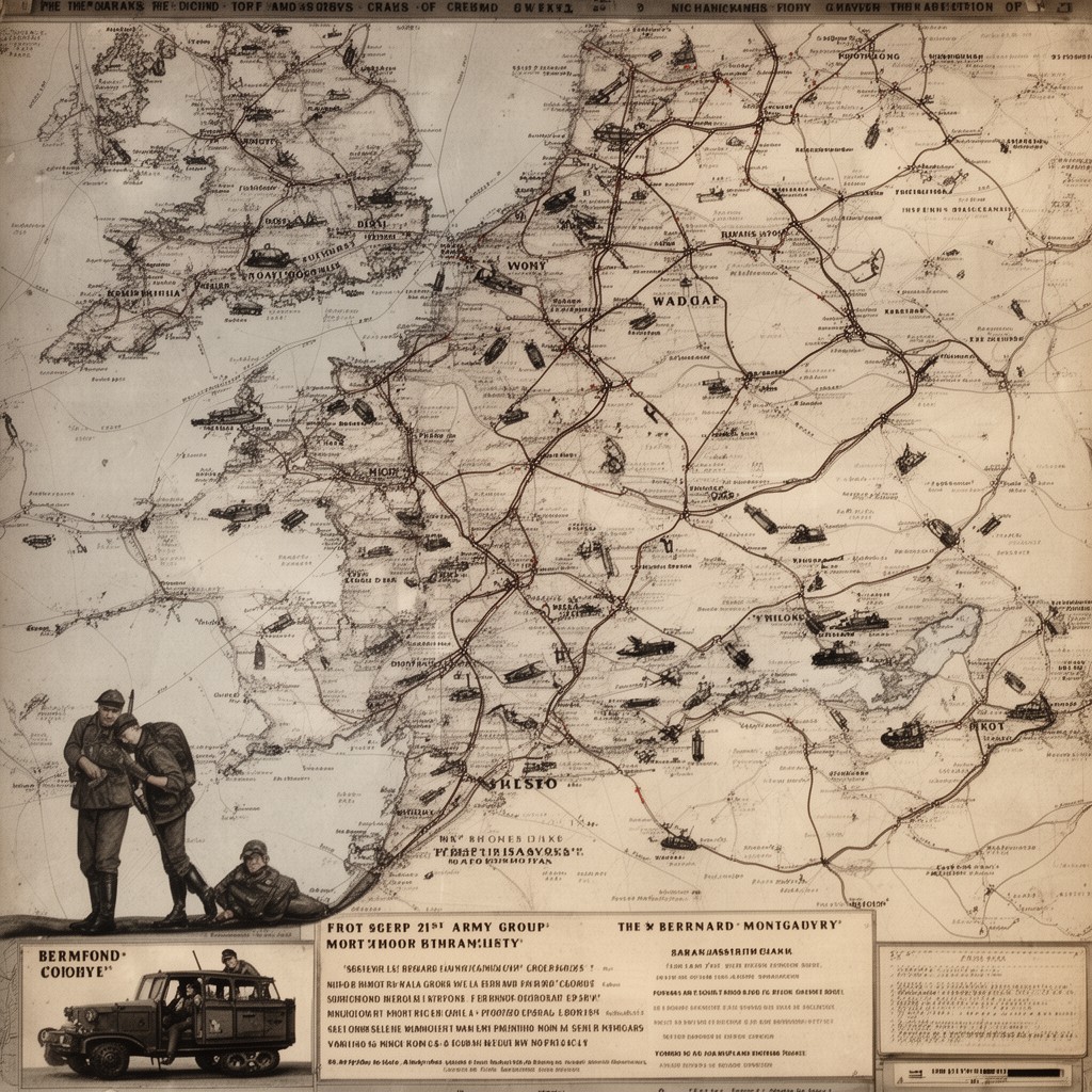 AI-generated illustration of 21st Army Group