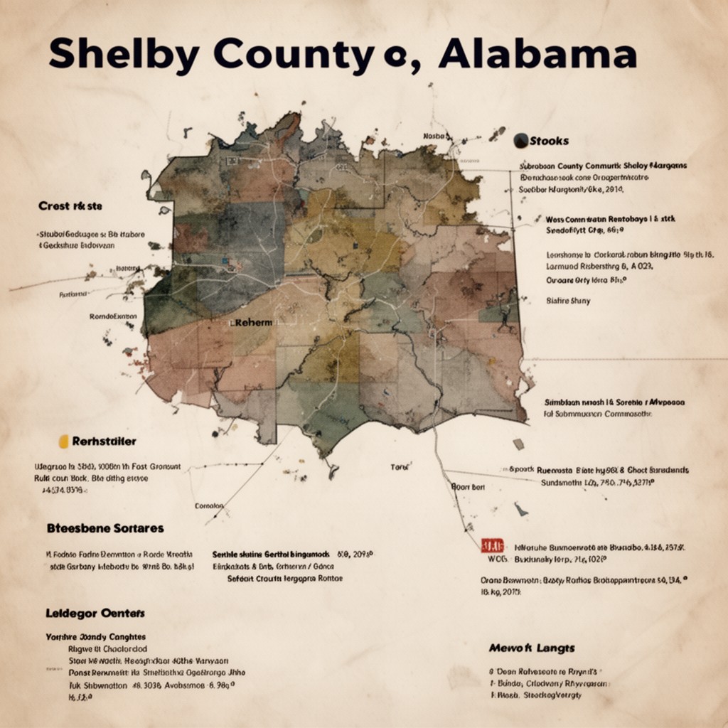 AI-generated illustration of Shelby County, Alabama