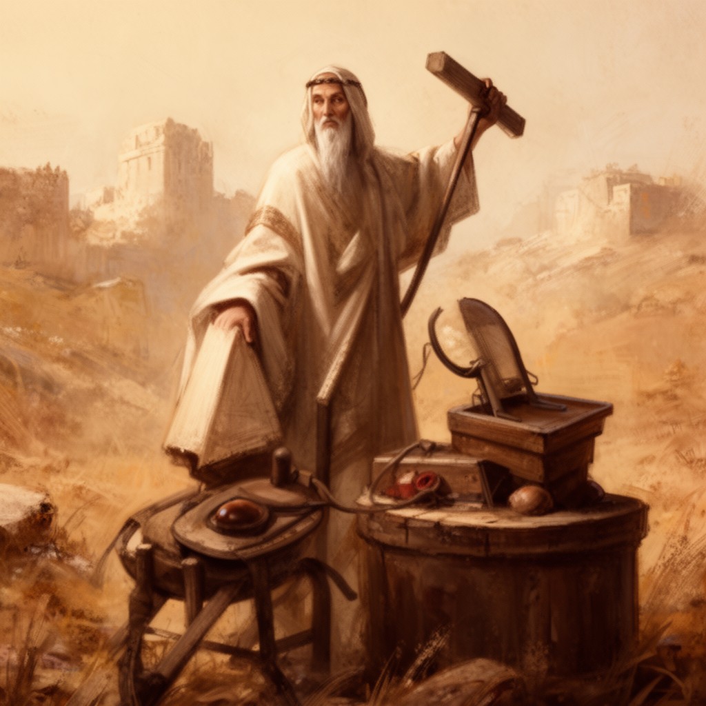 AI-generated illustration of Moses