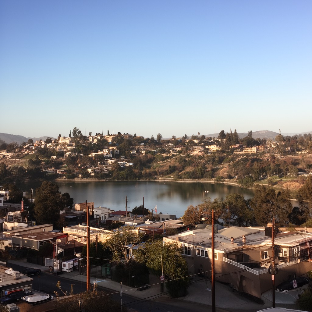 AI-generated illustration of Silver Lake