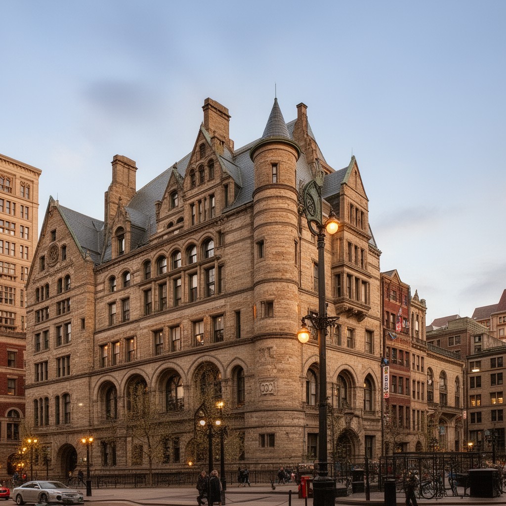 AI-generated illustration of Old City Hall