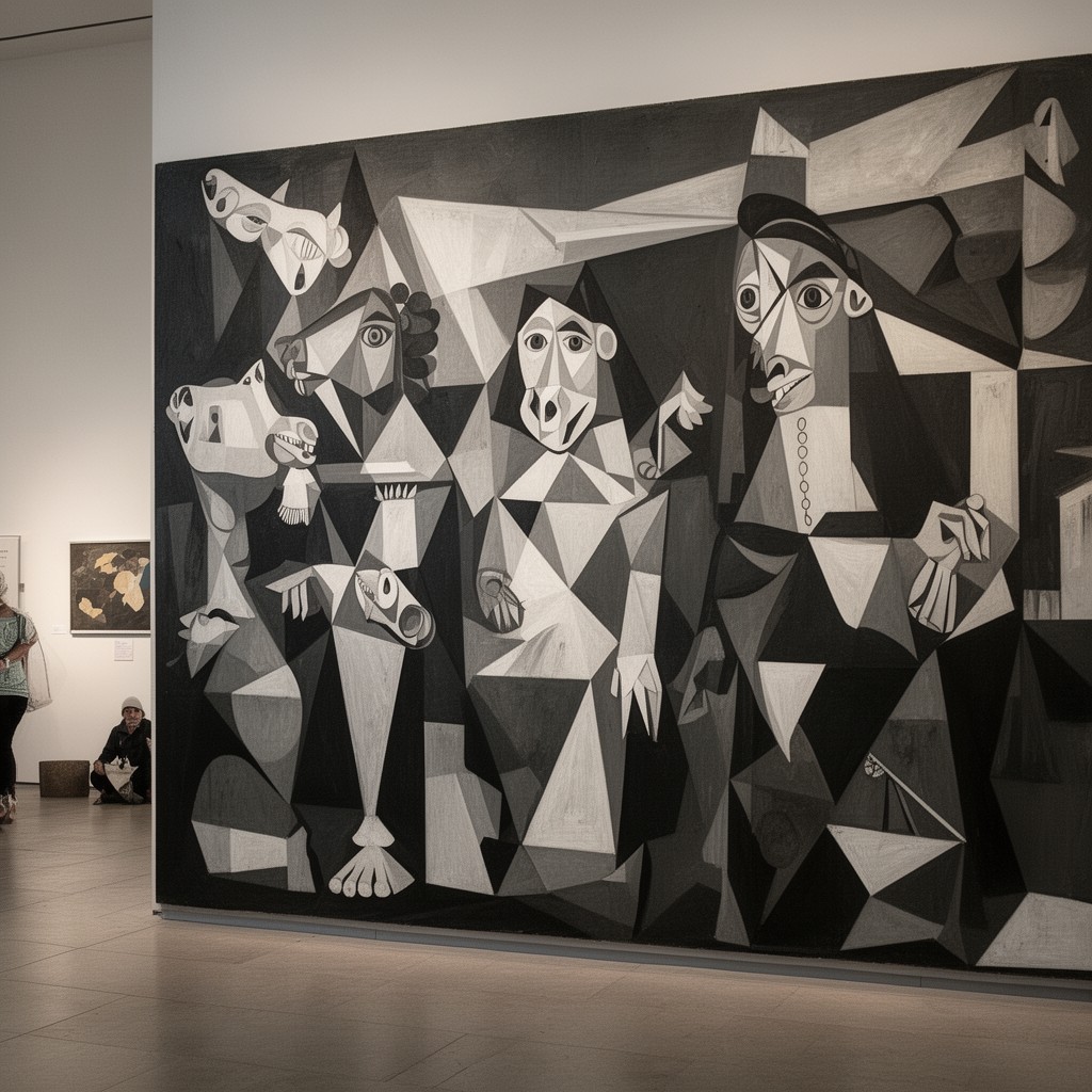 AI-generated illustration of Guernica