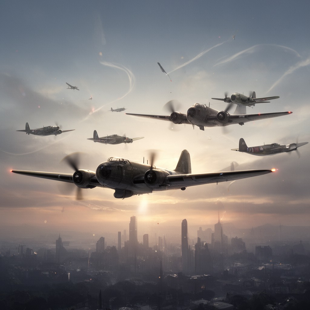 AI-generated illustration of Allied air forces